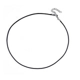 Pack of 50  Black Wax Cord Necklace with Clasp