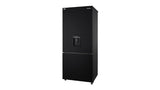 Bottom Mount Fridge Freezer with Water Dispenser - Panasonic 377L (Black/SS)