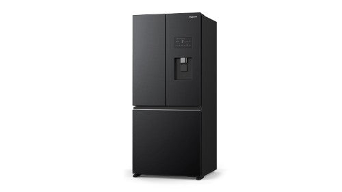 Panasonic 493L PRIME+ French Door Fridge Freezer with Water Dispenser, featuring energy efficiency and innovative cooling technologies.