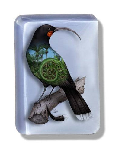 Sophie Blokker Kiwiana Glass Magnet - Huia