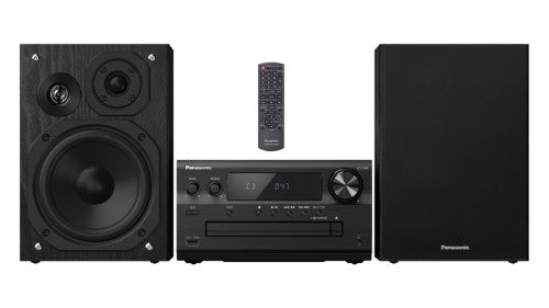 Panasonic SC-PMX802GN-K Wireless Micro System in black, featuring 120W output, JENO Engine, and versatile streaming options.