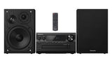 Panasonic SC-PMX802GN-K Wireless Micro System in black, featuring 120W output, JENO Engine, and versatile streaming options.