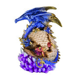 Ornament - Dragons on Egg with Crystal (17.5cm)