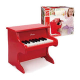 Colorful wooden Hape Playful Piano with 18 kid-sized keys, encouraging musical exploration and fun for children aged 3 and up.