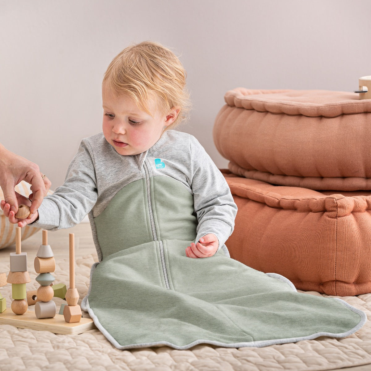 Love to DreamSleep Bag™ Organic Long Sleeve 1.0 TOG - Olive - 18-36m