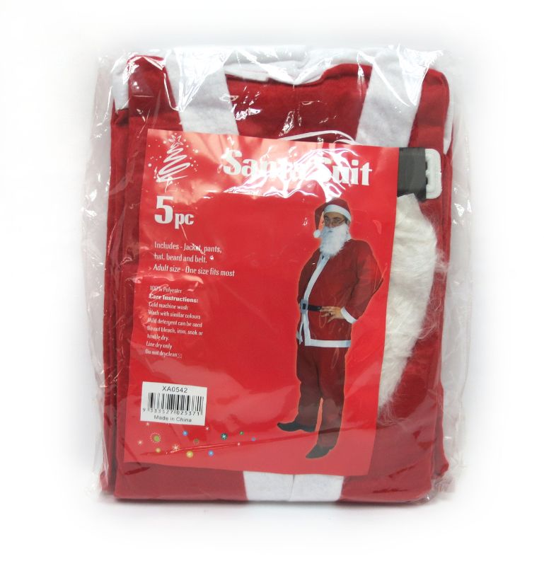 Santa Suit - Adult (5pc)