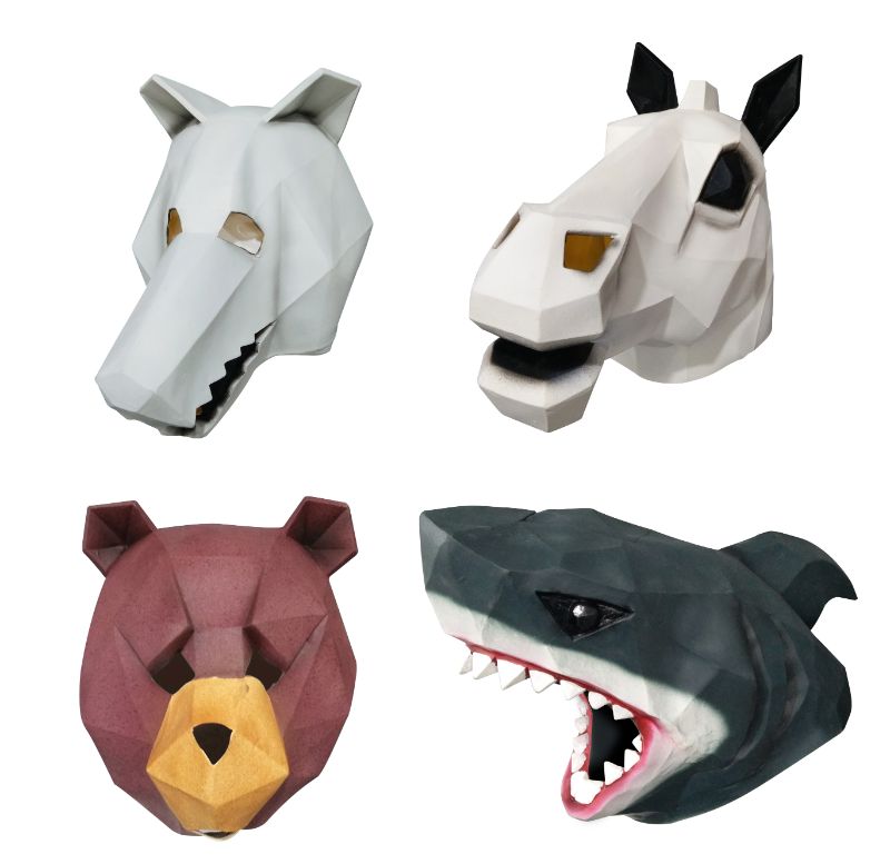 Animals Head Mask (Assorted)