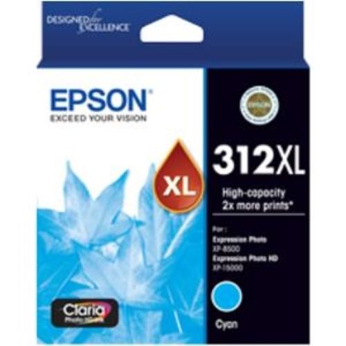 Epson Claria Photo HD 312XL Ink Cartridge - Cyan - Inkjet - High Yield