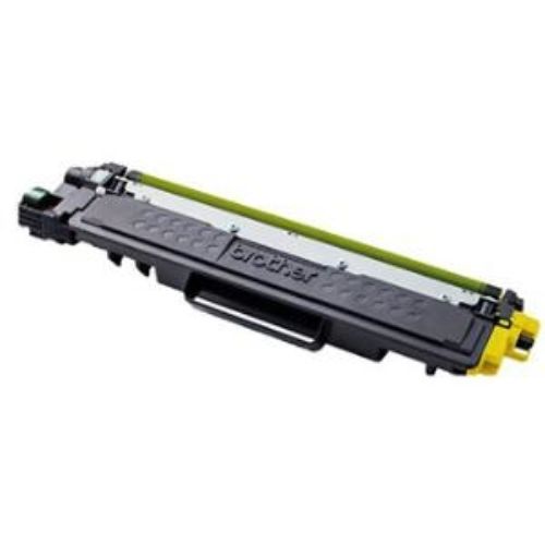 Yellow Brother TN237Y toner cartridge for laser printers, yields up to 2,300 pages, ensuring vibrant, high-quality prints.