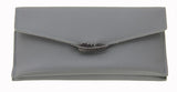 Wallet with Metal Feather (Grey)