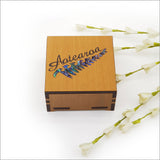 Small Trinket Box: Aotearoa showcasing NZ Silver Beech veneer and iridescent South Island Paua, perfect for keepsakes.