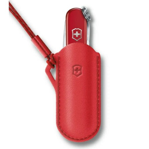 Leather Classic Pouch - VICTORINOX SAK Style Icon (Red)