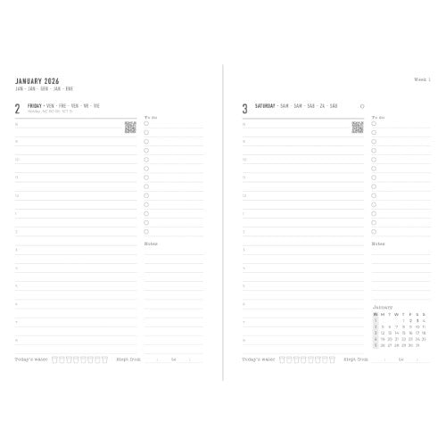 Letts of London Diary Conscious A5 DTP Clay 2026