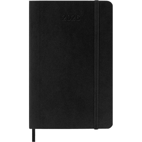 Moleskine Diary 12 Month Weekly Horizontal SC Pocket Black 2026