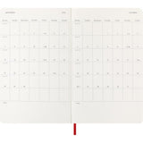 Moleskine Diary 12 Month Daily SC Large Scarlet Red 2026