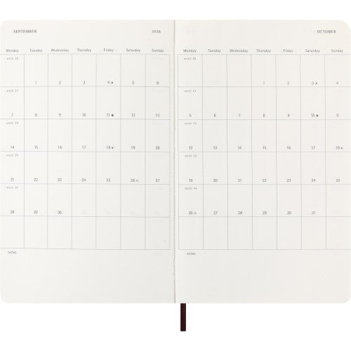 Moleskine Diary 12 Month Weekly + Notes HC Large P & E Mamba Bordeaux 2026