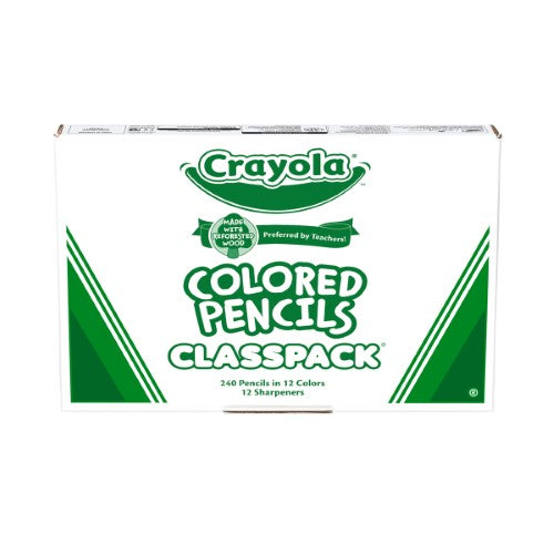 Crayola Colored Pencil Classpack 240 Pieces White Box