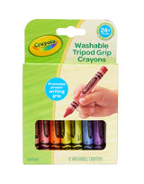 Crayola Young Kids Washable Tripod Grip Crayons 8Pk
