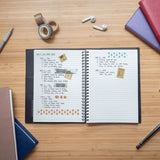 Debden Vanessa Notebook A5 Ruled 192 Pages Navy