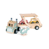 Milan Wooden Educational Wheels on the Road Vehicle Transporter