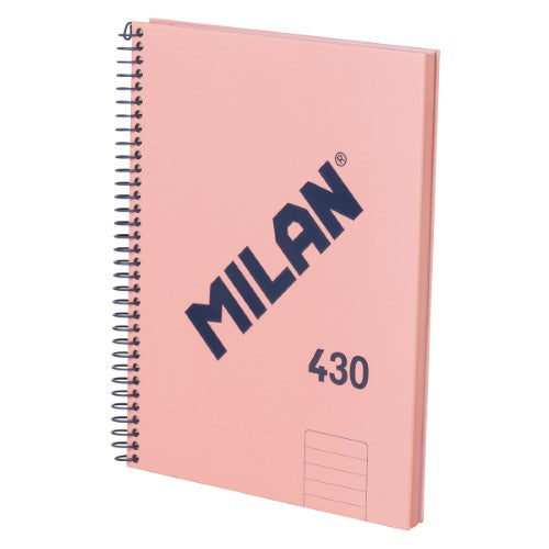 Milan Notebook Spiral Hardcover A5 80 Leaf 1918 Series Pink