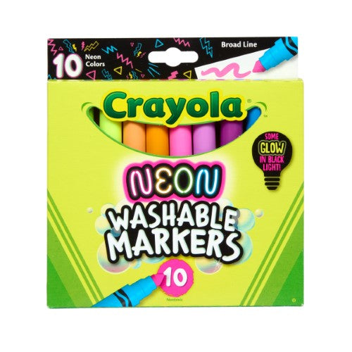 Crayola Neon Markers Broadline 10Pk