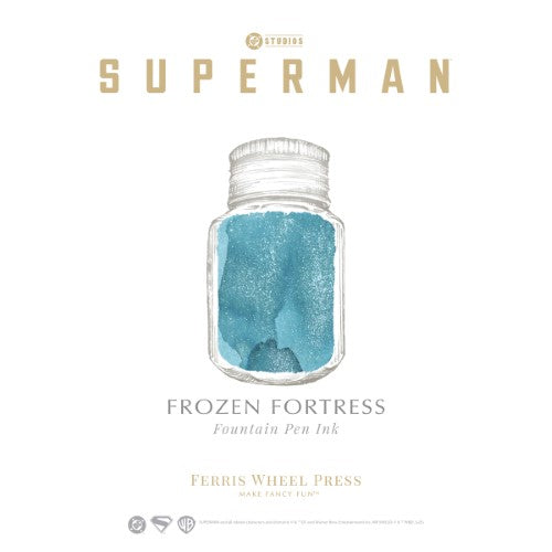 Ferris Wheel Press Fountain Pen Ink WB Superman Frozen Fortress 28ml