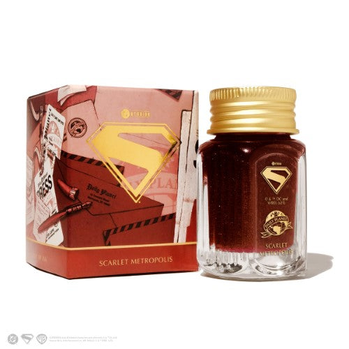 Ferris Wheel Press Fountain Pen Ink WB Superman Scarlet Metropolis 28ml