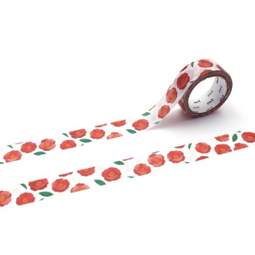 MT Washi Tape 15mm x 5m Maruichikyu Camellia