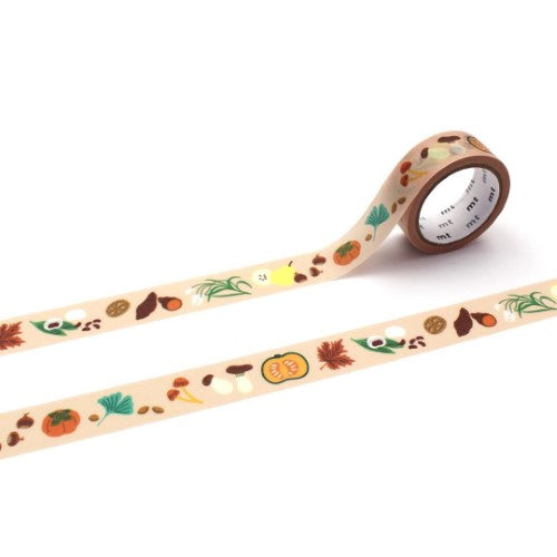 MT Washi Tape 15mm x 5m La Maupetit Golden Autumn