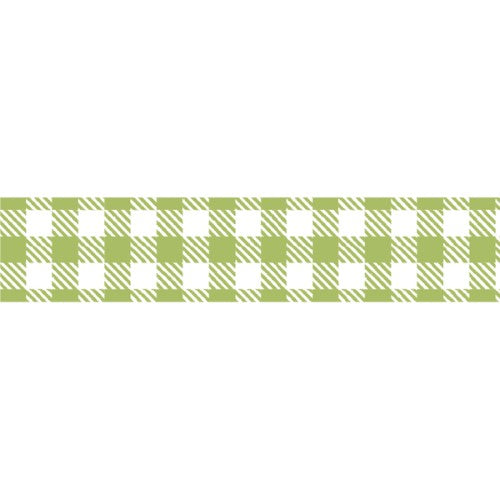 MT Washi Tape 15mm x 7m Checkered Light Moss Green
