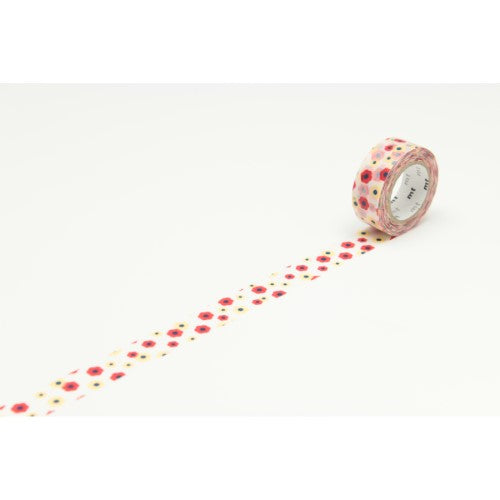 MT Washi Tape 15mm x 7m Kids Motif Flower
