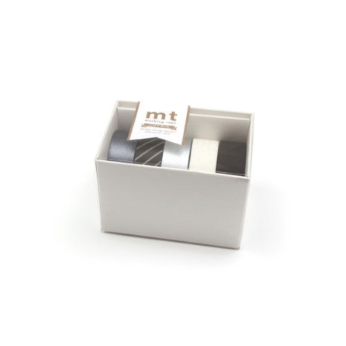 MT Washi Tape Gift Box 5 Rolls Monotone3