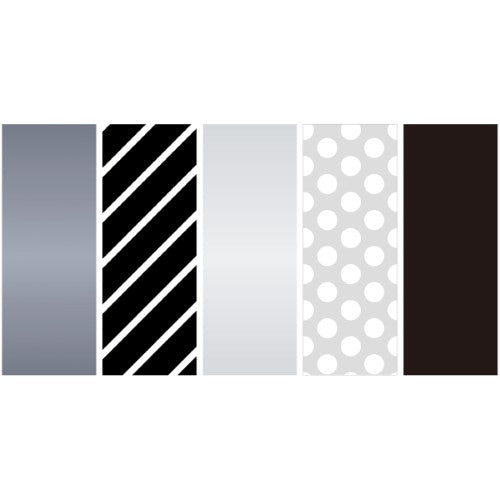 MT Washi Tape Gift Box 5 Rolls Monotone3