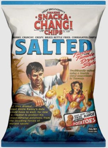 Snacka Changi Chips Salted  - 12X150G