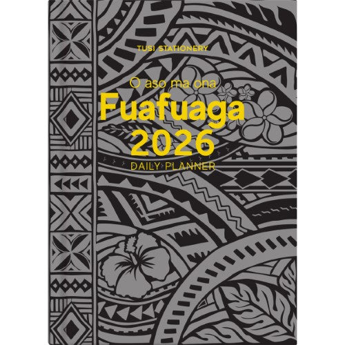 Tuhi Diary A51 Day Per Page Samoan Black 2026