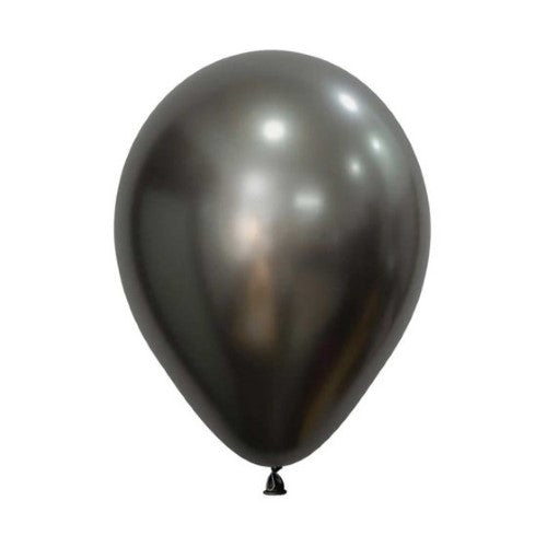 Sempertex 12cm Silk Midnight Grey Latex Balloons 880, 50PK - (Pack of 50 )