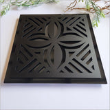 Art Square - 2 Tone Square Tapa 1 (Black ACM + Black Acrylic)