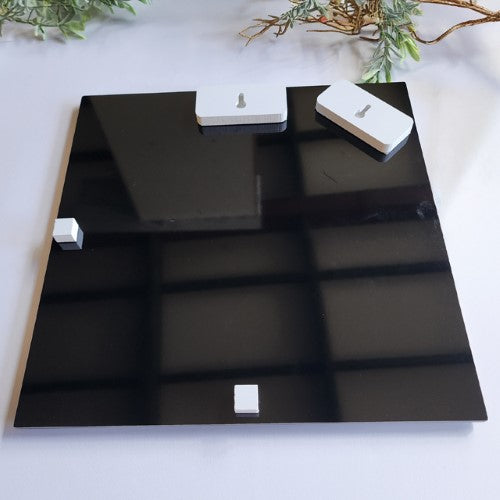 Art Square - 2 Tone Square Tapa 1 (Black ACM + Black Acrylic)