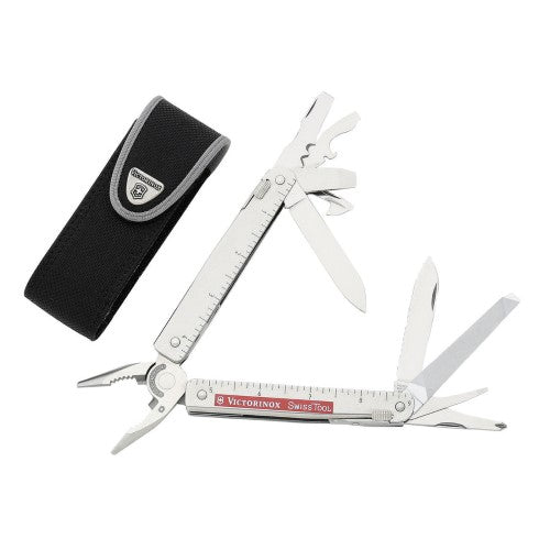 Swiss Tool with Nylon Pouch - VICTORINOX SAK (Silver)