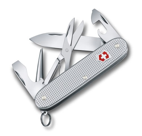 Swiss Army Pioneer Pocket Knife - Victorinox Alox 9 Function Folder (Silver)
