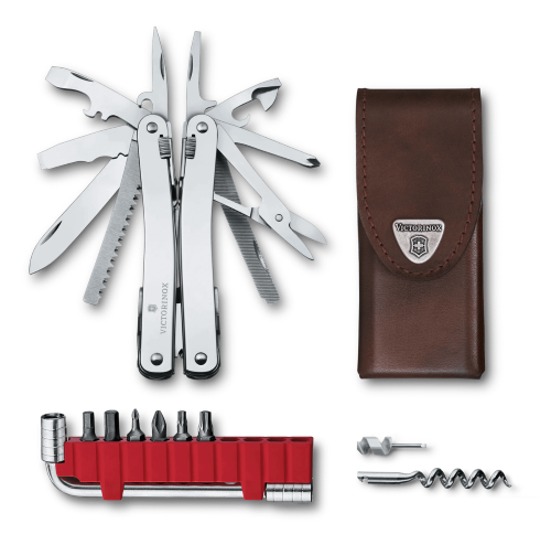Swiss Tool - VICTORINOX SAK Spirit X Plus with Leather Pouch