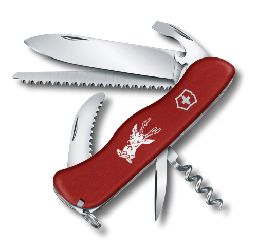Swiss Pocket Knife -VICTORINOX SAK Hunter (Red)