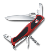 Swiss Pocket Knife - VICTORINOX SAK Ranger 61 W/Grip (Red/Black)