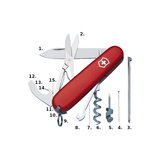 Swiss Pocket Knife - VICTORINOX SAK Compact (Red)