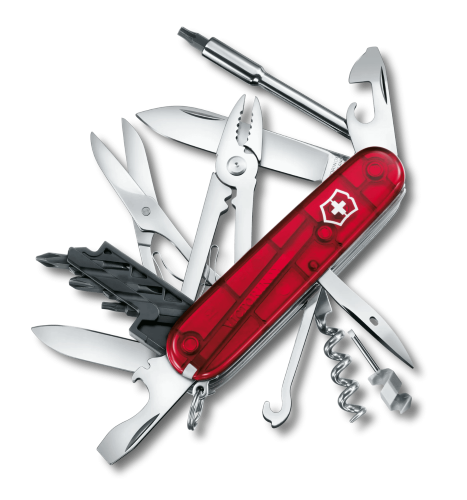 Cyber Tool - VICTORINOX SAK M (Red Translucent)