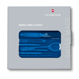 Swiss Card Classic - VICTORINOX SAK (Blue Translucent)