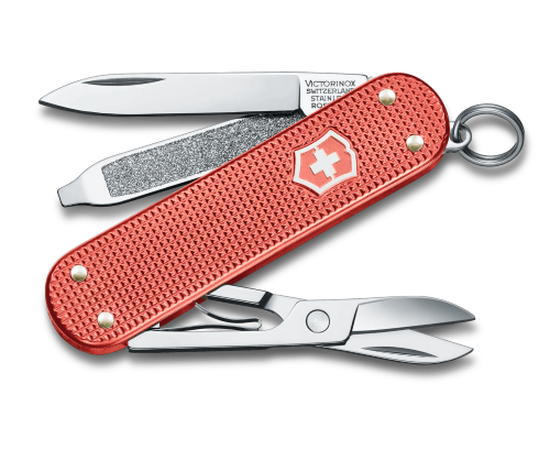 Swiss Pocket Knife - VICTORINOX SAK Classic SD Alox 2025 LE (Stone Red)