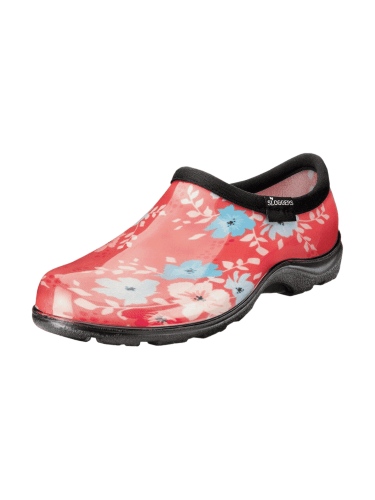Sloggers Womens Rain Shoes Floral Fun Coral Size 8