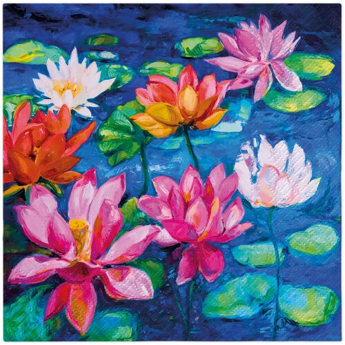 Napkins - PAW LILY POND  33 x 33cm (Pack of 20)